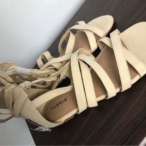 Torrid Lace Up Gladiator Sandals